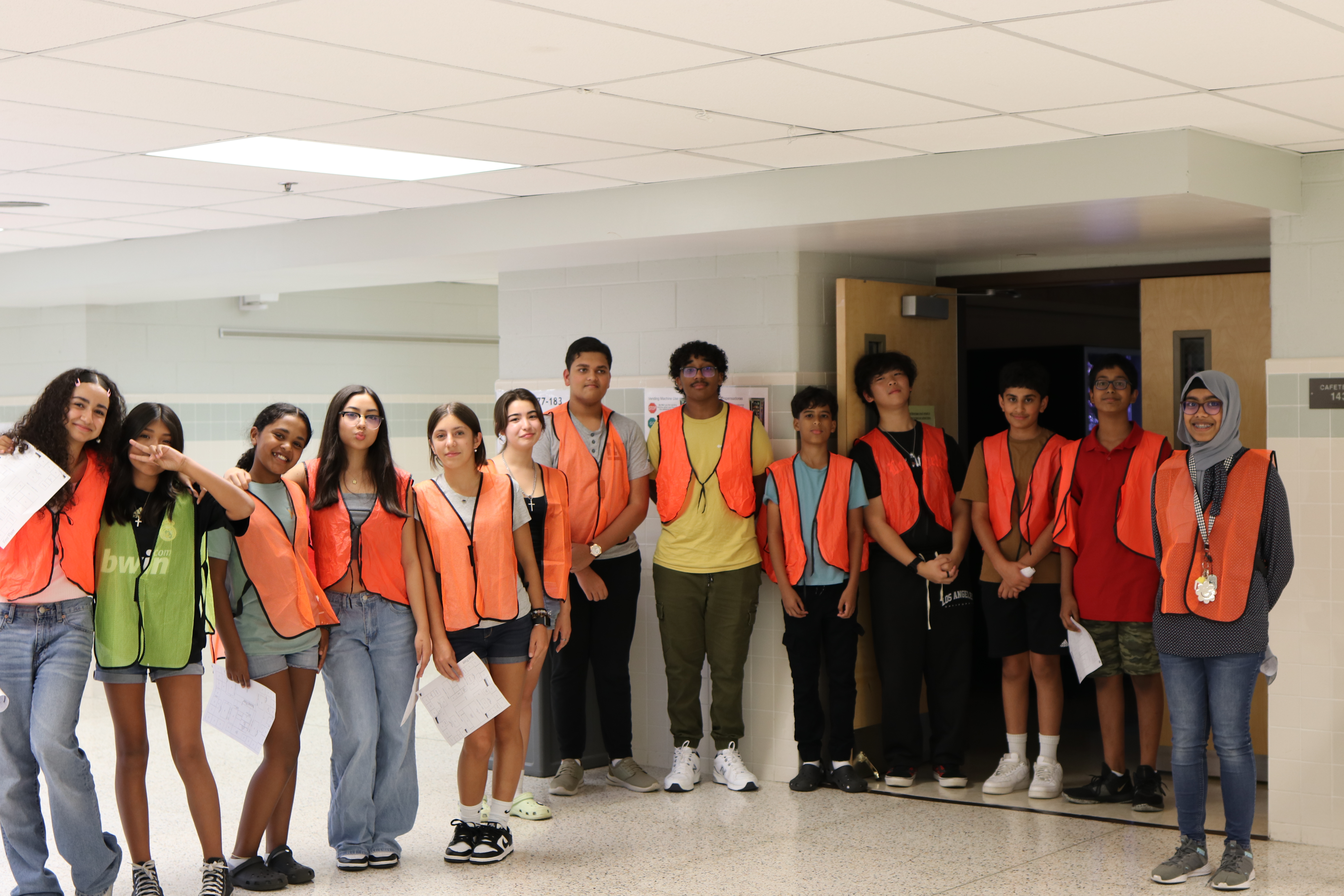 SCA students prepare to help at Back to School Night